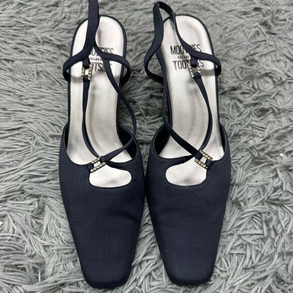 Mootsies Tootsies Navy Blue Closed Toe Heels Size 8.5 - Picture 1 of 11
